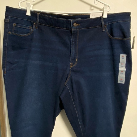 Old Navy Pop Skinny Icon Jeans, Plus Size 24 Blue Denim Slim Fit - Picture 5 of 12